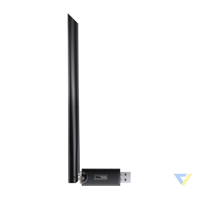 Adapter WiFi with antenna Baseus FastJoy 650Mbps (czarny) Adapters connectors and converters