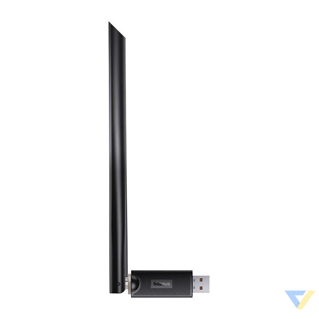 Adapter WiFi with antenna Baseus FastJoy 650Mbps (czarny) Adapters connectors and converters