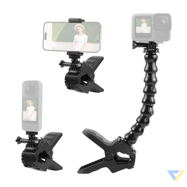 Adjustable mount for sporotome cameras Puluz with clamp Booms and selfie sticks