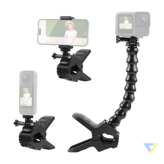 Adjustable mount for sporotome cameras Puluz with clamp Booms and selfie sticks