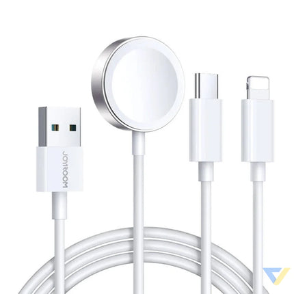 Apple Watch Magnetic Charger Joyroom S IW008 Lightning + USB C 5V 1.2m (White) Wireless chargers
