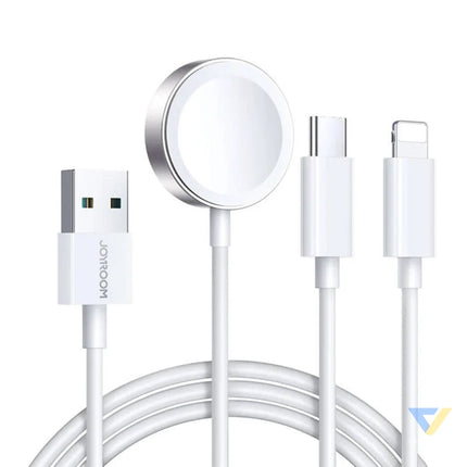 Apple Watch Magnetic Charger Joyroom S IW008 Lightning + USB C 5V 1.2m (White) Wireless chargers