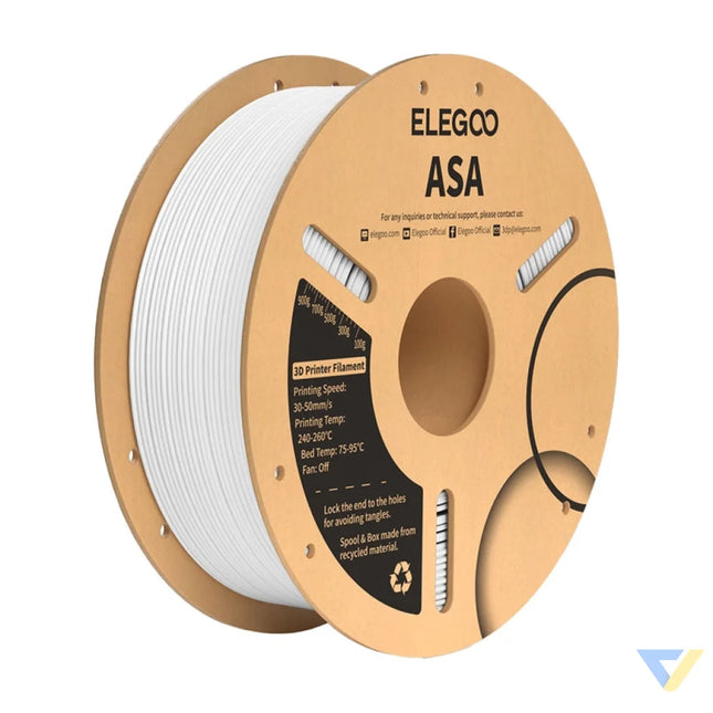 ASA ELEGOO Filament (White) Filaments