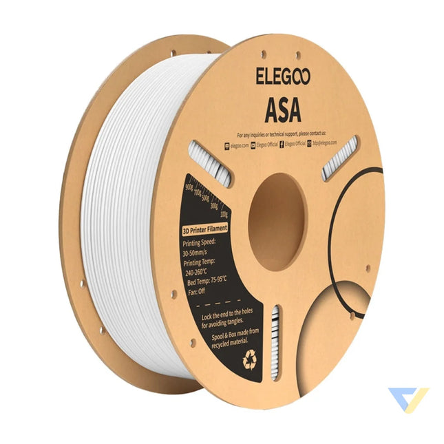 ASA ELEGOO Filament (White) Filaments