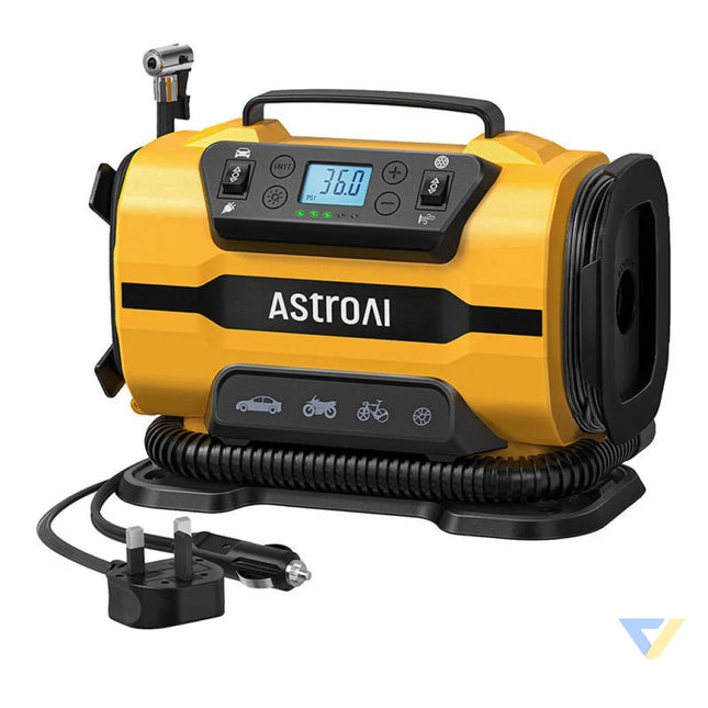 AstroAI ATJ 8366 150 PSI 12V DC/110V AC Portable Wheel Compressor Mini compressors