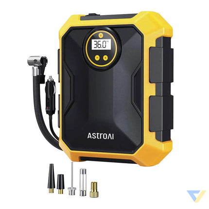 AstroAI CZK 3674 12V DC 100PSI Air Compressor (Yellow) Mini compressors