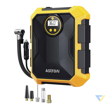AstroAI CZK 3674 12V DC 100PSI Air Compressor (Yellow) Mini compressors