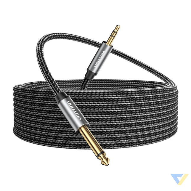 Audio cable mini jack 3.5mm male to jack 6.35mm male Vention BCYHF 1m Audio cables