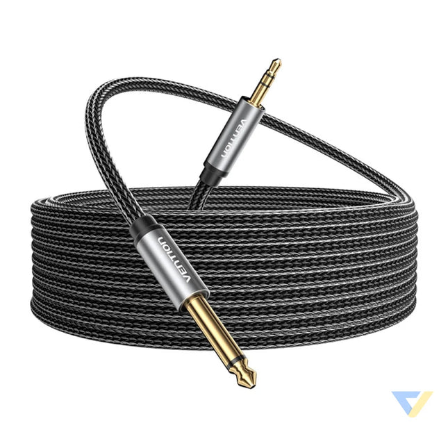 Audio cable mini jack 3.5mm male to jack 6.35mm male Vention BCYHL 10m Audio cables