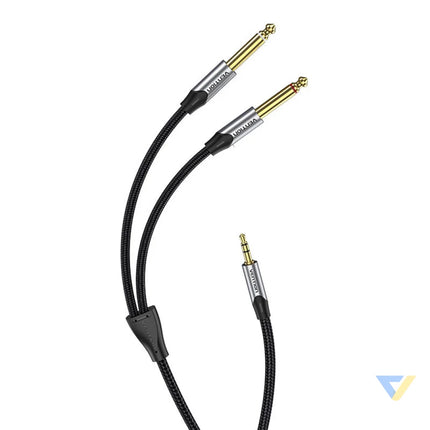 Audio cable mini jack 3.5mm to 2x jack 6.35mm male Vention BARHL 10m Audio cables