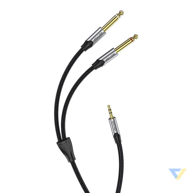 Audio cable mini jack 3.5mm to 2x jack 6.35mm male Vention BARHL 10m Audio cables