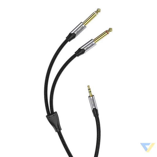 Audio cable mini jack 3.5mm to 2x jack 6.35mm male Vention BARHL 10m Audio cables