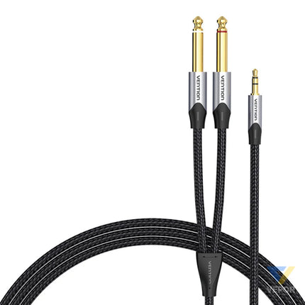Audio cable mini jack 3.5mm to 2x jack 6.35mm male Vention BARHL 10m Audio cables