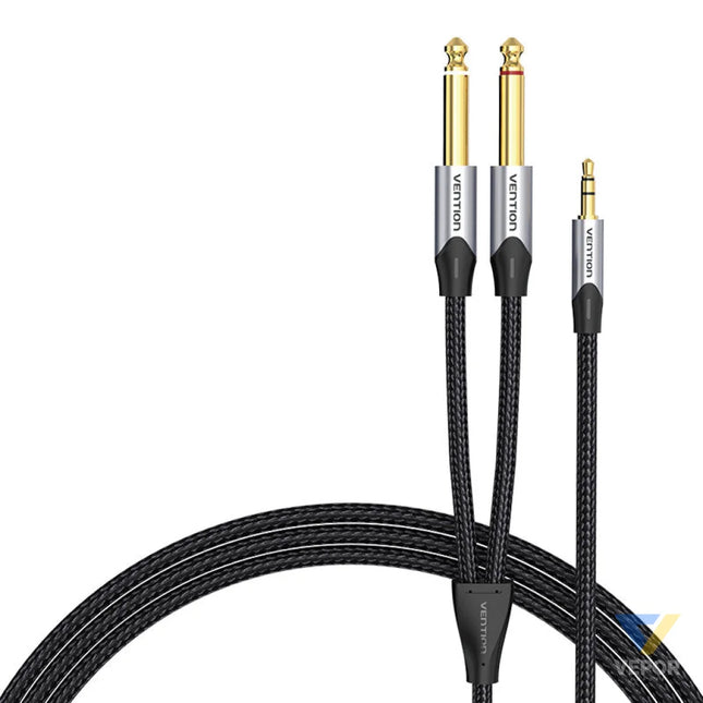 Audio cable mini jack 3.5mm to 2x jack 6.35mm male Vention BARHL 10m Audio cables