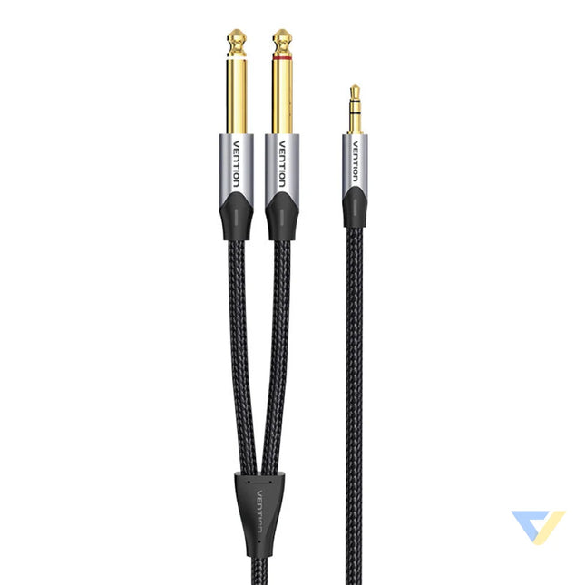 Audio cable mini jack 3.5mm to 2x jack 6.35mm male Vention BARHL 10m Audio cables