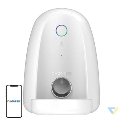 Automatic Pet Feeder with metal bowl WIFI mini Dogness (white) Bowls