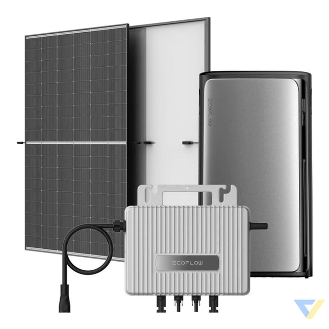 Balcony photovoltaic with energy storage 1.92kWh EcoFlow STREAM AC Pro 1020W. Balcony systems