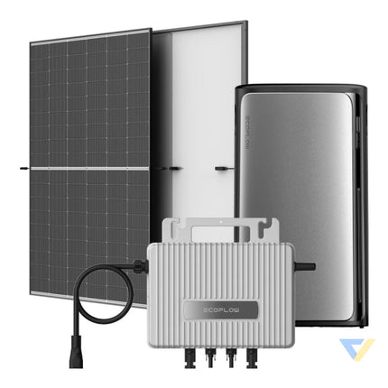 Balcony photovoltaic with energy storage 1.92kWh EcoFlow STREAM AC Pro 1020W. Balcony systems