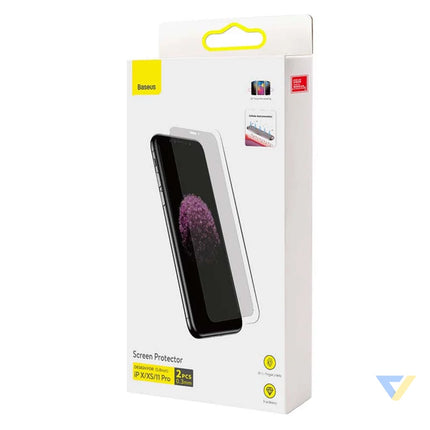 Baseus 0.3mm Screen Protector (2pcs pack) for iPhone X/XS/11 Pro 5.8inch For smartphones