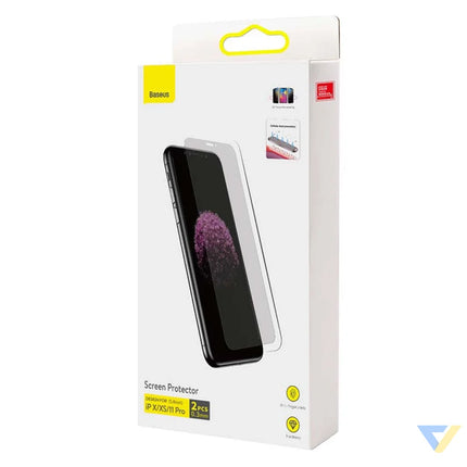 Baseus 0.3mm Screen Protector (2pcs pack) for iPhone X/XS/11 Pro 5.8inch For smartphones