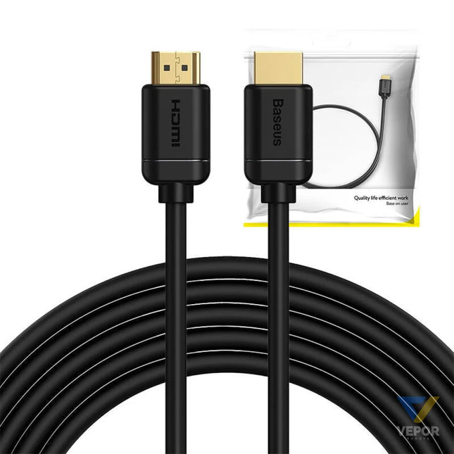 Baseus 2x HDMI 2.0 4K 60Hz Cable 3D HDR 18Gbps 5m (black) Video cables