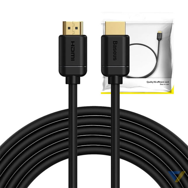 Baseus 2x HDMI 2.0 4K 60Hz Cable 3D HDR 18Gbps 5m (black) Video cables