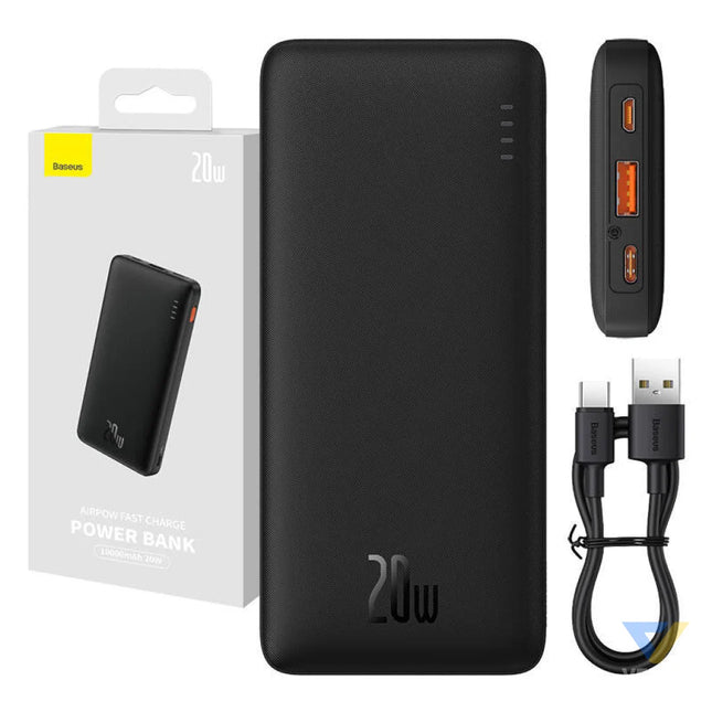 Baseus Airpow 10000mAh 20W powerbank (black) Powerbanks
