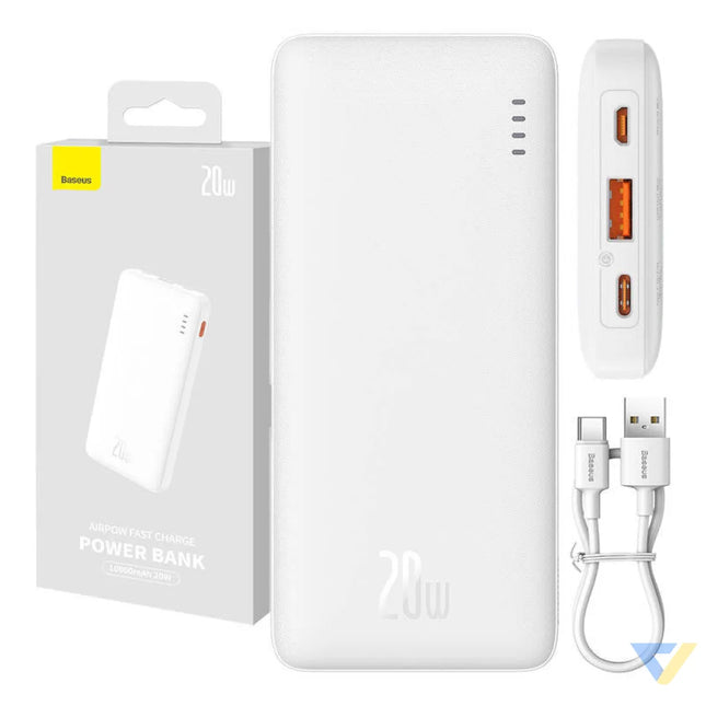 Baseus Airpow 10000mAh 20W powerbank (white) Powerbanks