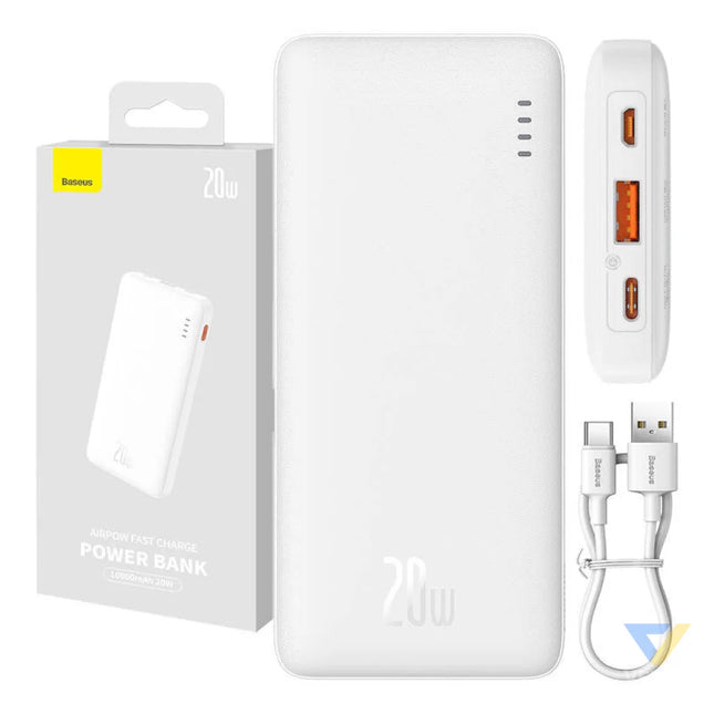 Baseus Airpow 10000mAh 20W powerbank (white) Powerbanks