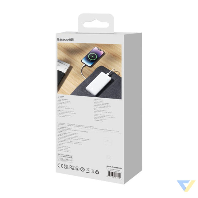 Baseus Airpow 10000mAh 20W powerbank (white) Powerbanks
