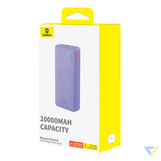 Baseus Airpow 20000mAh 20W powerbank (purple) Powerbanks