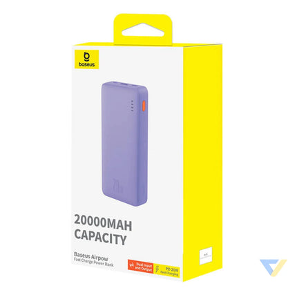 Baseus Airpow 20000mAh 20W powerbank (purple) Powerbanks