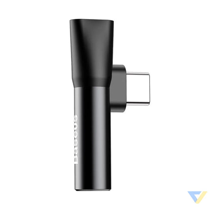 Baseus Audio Adapter USB C to Mini Jack 3.5mm + USB C (black) Audio adapters