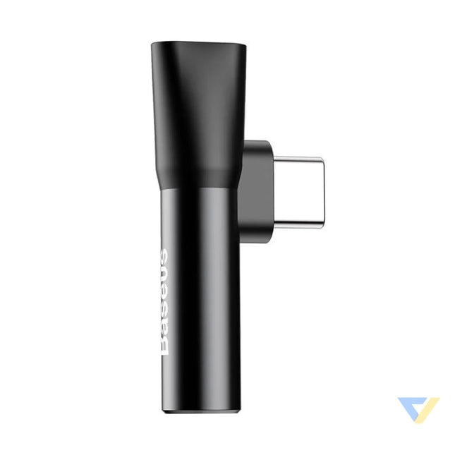 Baseus Audio Adapter USB C to Mini Jack 3.5mm + USB C (black) Audio adapters