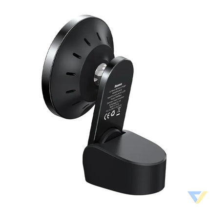 Baseus Big Energy car mount with wireless charger 15W for Iphone 12 / Iphone 13 (Black) Phone holders
