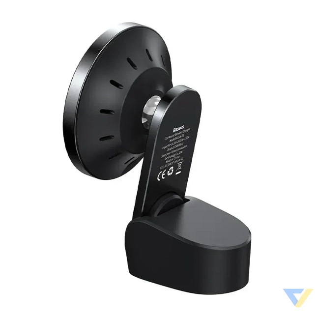 Baseus Big Energy car mount with wireless charger 15W for Iphone 12 / Iphone 13 (Black) Phone holders