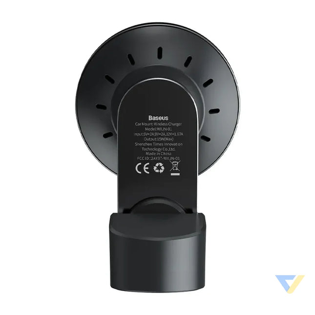 Baseus Big Energy car mount with wireless charger 15W for Iphone 12 / Iphone 13 (Black) Phone holders