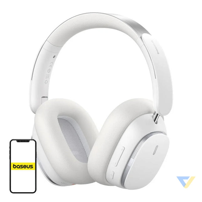 Baseus Bowie H1 Wireless Headphones Bluetooth 5.2 (white) Over ear