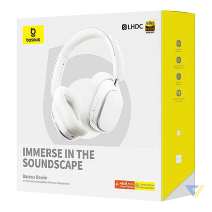 Baseus Bowie H1 Wireless Headphones Bluetooth 5.2 (white) Over ear