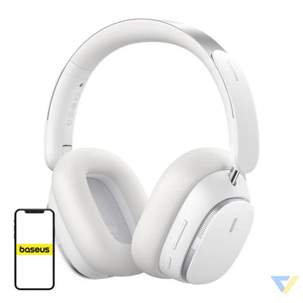 Baseus Bowie H1 Wireless Headphones Bluetooth 5.2 (white) Over ear