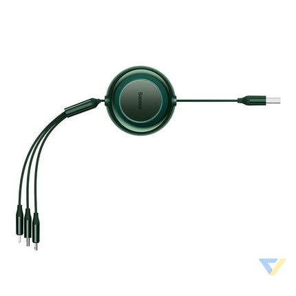 Baseus Bright Mirror 2 USB 3 in 1 cable for micro USB / USB C / Lightning 3.5A 1.1m (Green) Combo Cables