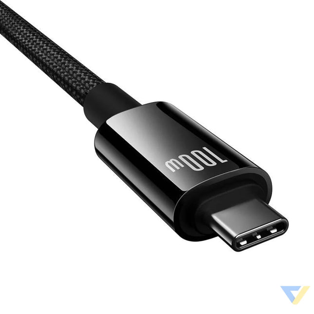 Baseus Cable USB Tungsten Gold USB C to USB C 100W 1,5m (black) USB C to USB C