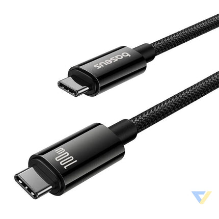 Baseus Cable USB Tungsten Gold USB C to USB C 100W 1,5m (black) USB C to USB C