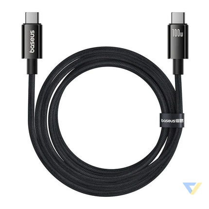 Baseus Cable USB Tungsten Gold USB C to USB C 100W 1,5m (black) USB C to USB C