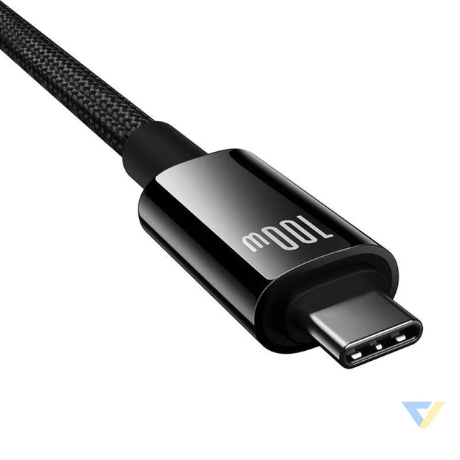Baseus Cable USB Tungsten Gold USB C to USB C 100W 1,5m (black) USB C to USB C