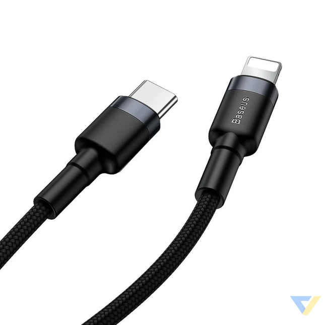 Baseus Cafule Cable Type C to iP PD 18W 1m Gray + Black USB C to Lightning