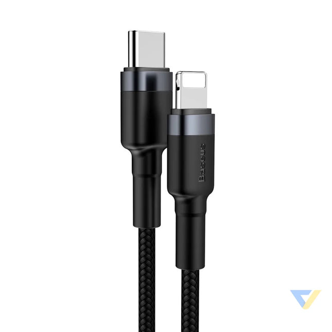 Baseus Cafule Cable Type C to iP PD 18W 1m Gray + Black USB C to Lightning