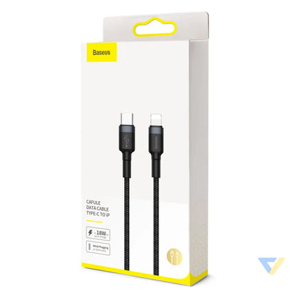 Baseus Cafule Cable Type C to iP PD 18W 1m Red + Black USB C to Lightning