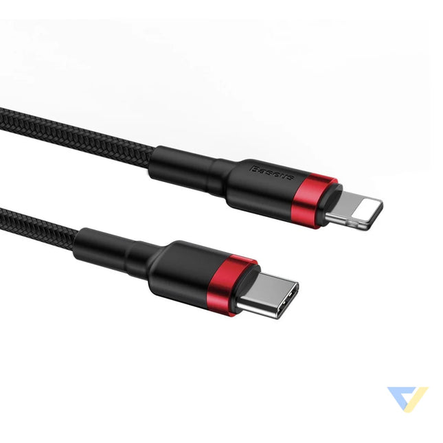 Baseus Cafule Cable Type C to iP PD 18W 1m Red + Black USB C to Lightning