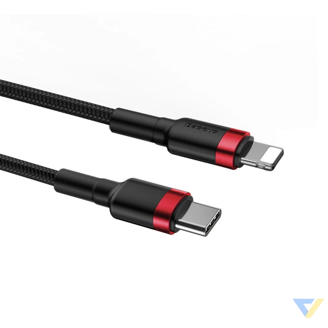 Baseus Cafule Cable Type C to iP PD 18W 1m Red + Black USB C to Lightning